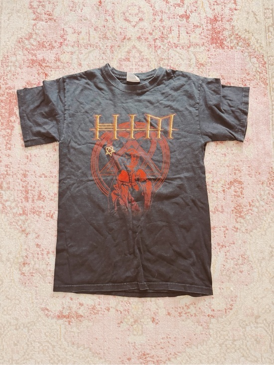 Hanes Other - Hanes, Men’s Black Short-Sleeve Band Tee with Red and Gold Graphic